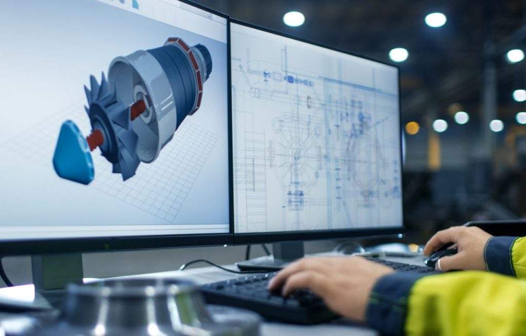 Пример за 3D модел в SolidWorks или Fusion 360